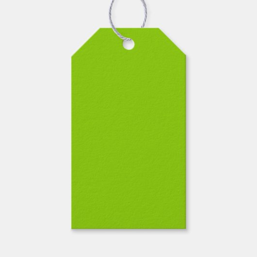 Brat Green Solid Color Cadeaulabel (Voorkant)