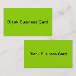 Brat Green Solid Color Visitekaartje