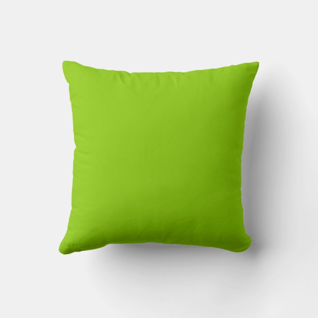 Brat Groen Effen Kleur Kussen (Achterkant)