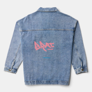 Brat logo denim jacket