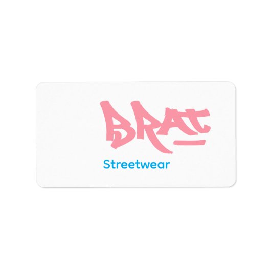 Brat logo etiket (Voorkant)