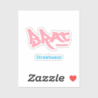 Brat logo sticker