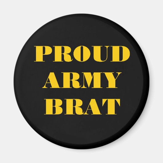 Brat Magnet Proud Army (Voorkant)