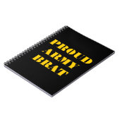 Brat notitieboek Proud Army (Linkerzijde)