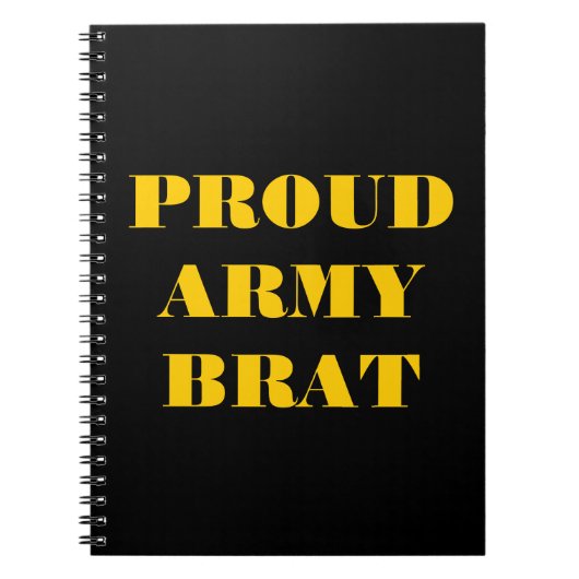 Brat notitieboek Proud Army (Voorkant)