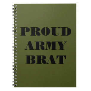 Brat notitieboek Proud Army