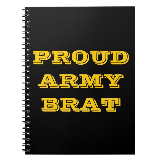 Brat notitieboek Proud Army (Voorkant)