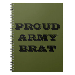 Brat notitieboek Proud Army