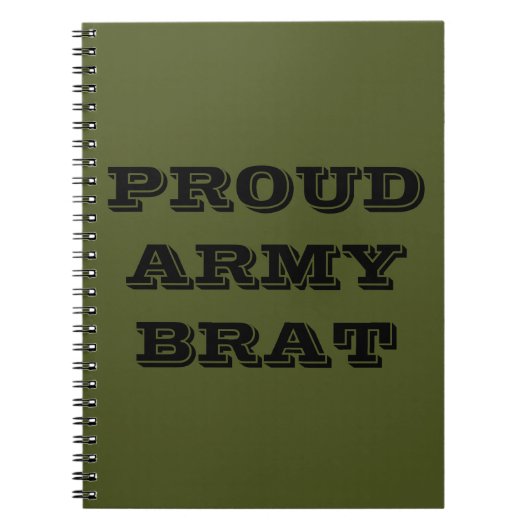 Brat notitieboek Proud Army (Voorkant)