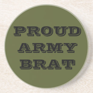 Brat onderzetter Proud Army