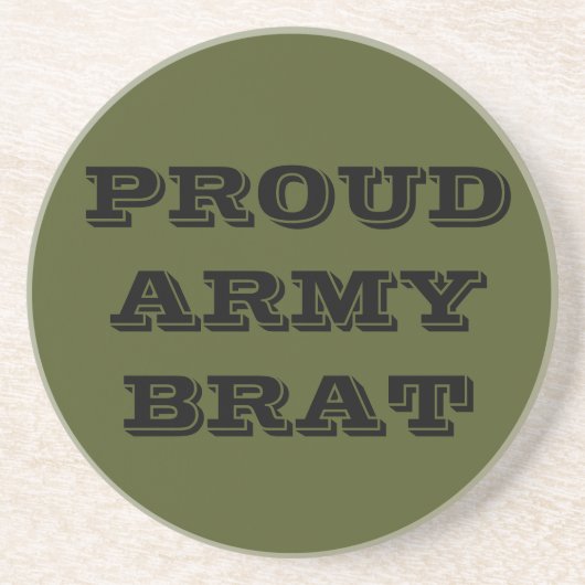 Brat onderzetter Proud Army (Voorkant)
