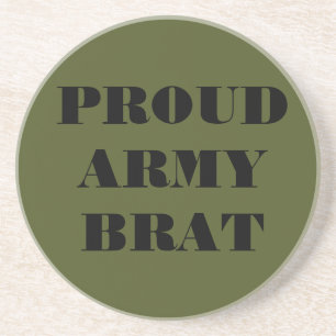 Brat onderzetter Proud Army