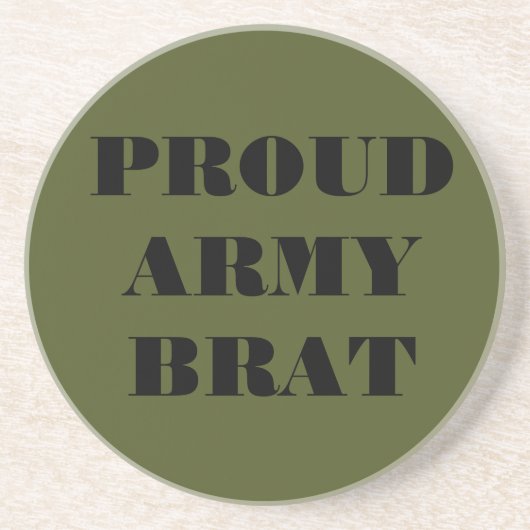 Brat onderzetter Proud Army (Voorkant)