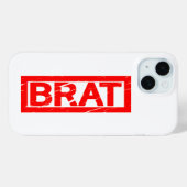 Brat Stamp Case-Mate iPhone Case (Achterkant (horizontaal))