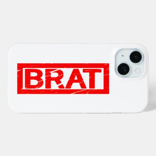 Brat Stamp Case-Mate iPhone Case (Achterkant (horizontaal))