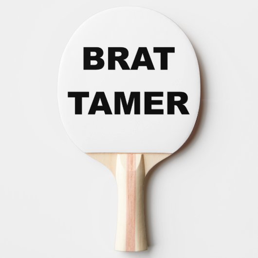 Brat Tamer Paddle White Tafeltennisbatje (Voorkant)