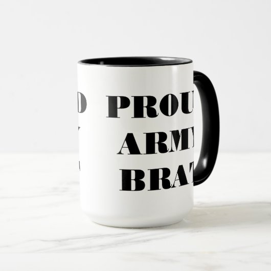 Brat van het mok Proud Army (Voorkant rechts)