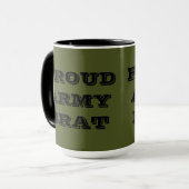 Brat van het mok Proud Army (Voorkant links)