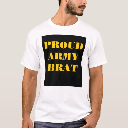 Brat van het T-Shirt Proud Army (Voorkant)