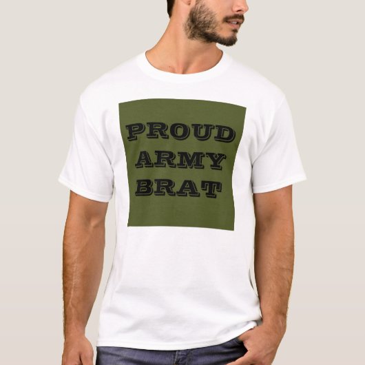 Brat van het T-Shirt Proud Army (Voorkant)