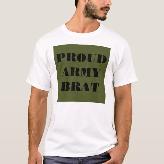 Brat van het T-Shirt Proud Army (Voorkant)