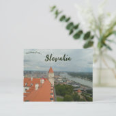 Bratislava and the Danube River in Slovakia Briefkaart (Staand voorkant)
