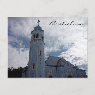 bratislava - blauwe kerk briefkaart