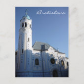 bratislava : blauwe kerk zon briefkaart (Voorkant)