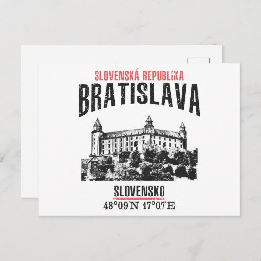 Bratislava Briefkaart (Voorkant / Achterkant)