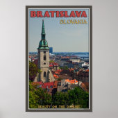 Bratislava Cityscape Poster (Voorkant)