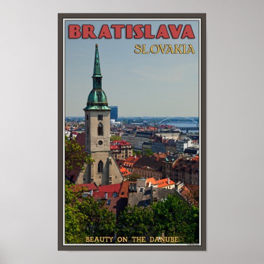 Bratislava Cityscape Poster (Voorkant)