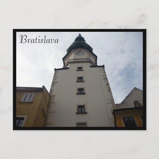 bratislava clocktower briefkaart (Voorkant)