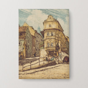 Bratislava door Richard Lux Century Gekleurde Etsi Button