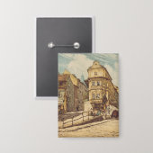 Bratislava door Richard Lux Century Gekleurde Etsi Button (Voorkant / Achterkant)