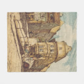 Bratislava door Richard Lux gekleurde ets Fleece Deken (Voorkant (Horizontaal))