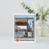 Bratislava - I Love - Slovakia - Briefkaart (Staand voorkant)