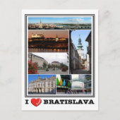 Bratislava - I Love - Slovakia - Briefkaart (Voorkant)