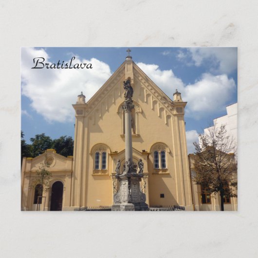 Bratislava Kapucijnenkerk Briefkaart (Voorkant)
