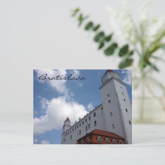 bratislava - kasteel briefkaart (Staand voorkant)