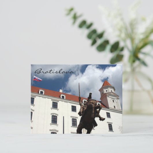 bratislava - kasteel briefkaart (Staand voorkant)