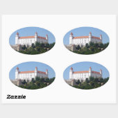 bratislava - kasteel ovale sticker (Vel)