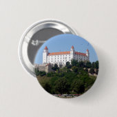 bratislava - kasteel ronde button 5,7 cm (Voorkant /achterkant)