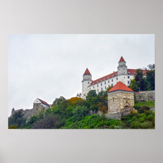 Bratislava Kasteel, Slowakije Poster (Voorkant)