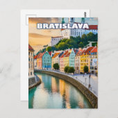 Bratislava, parel aan de oevers van de Donau Briefkaart (Voorkant / Achterkant)
