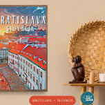 Bratislava Poster<br><div class="desc">Bratislava is sinds 1993 de onafhankelijke hoofdstad van Slowakije,  gelegen in het zuidwesten van het land,  dicht bij de grenzen met Oostenrijk,  Hongarije en Tsjechië aan de ene kant en de Oostenrijkse hoofdstad Wenen aan de andere kant.</div>