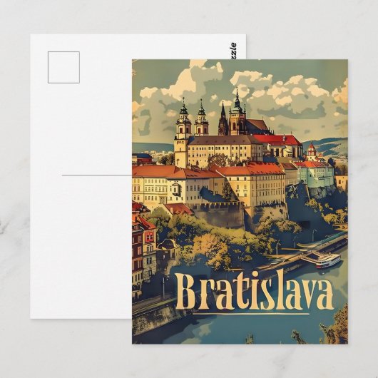 Bratislava reizen en  briefkaart (Voorkant / Achterkant)