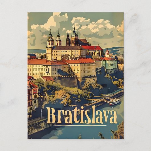Bratislava reizen en briefkaart (Voorkant)