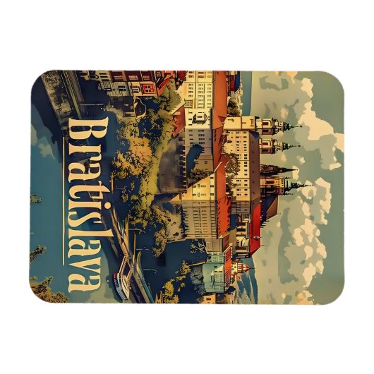 Bratislava reizen en  magneet (Horizontaal)