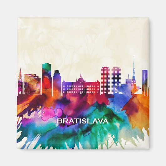 Bratislava Skyline Magneet (Voorkant)