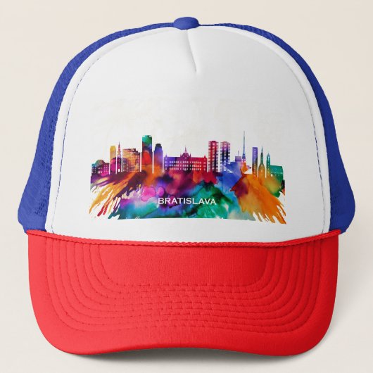 Bratislava Skyline Trucker Pet (Voorkant)